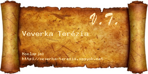 Veverka Terézia névjegykártya